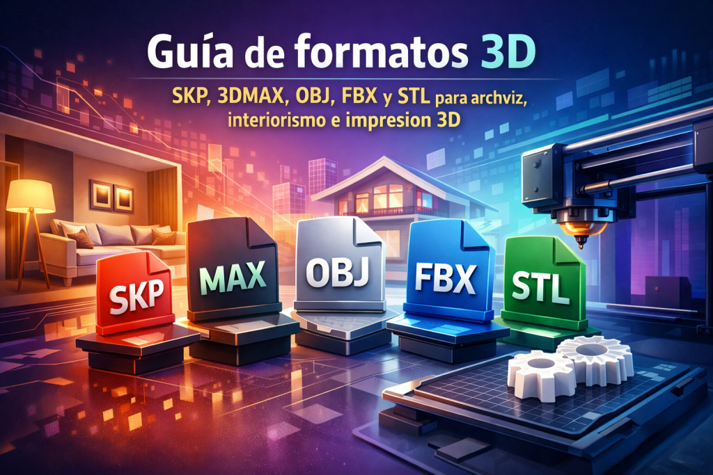 formato 3D correcto para renders