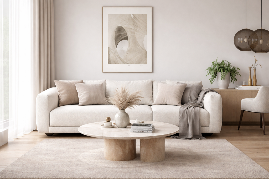 sofá 3D para renders de interiorismo